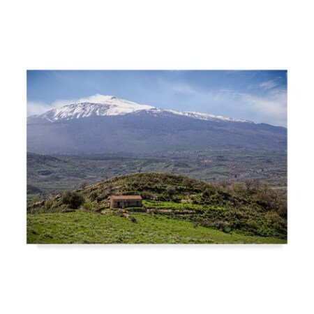 Giuseppe Torre 'Quiet Mount Etna' Canvas Art,12x19